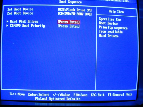bios write for bootable cd for windows xp