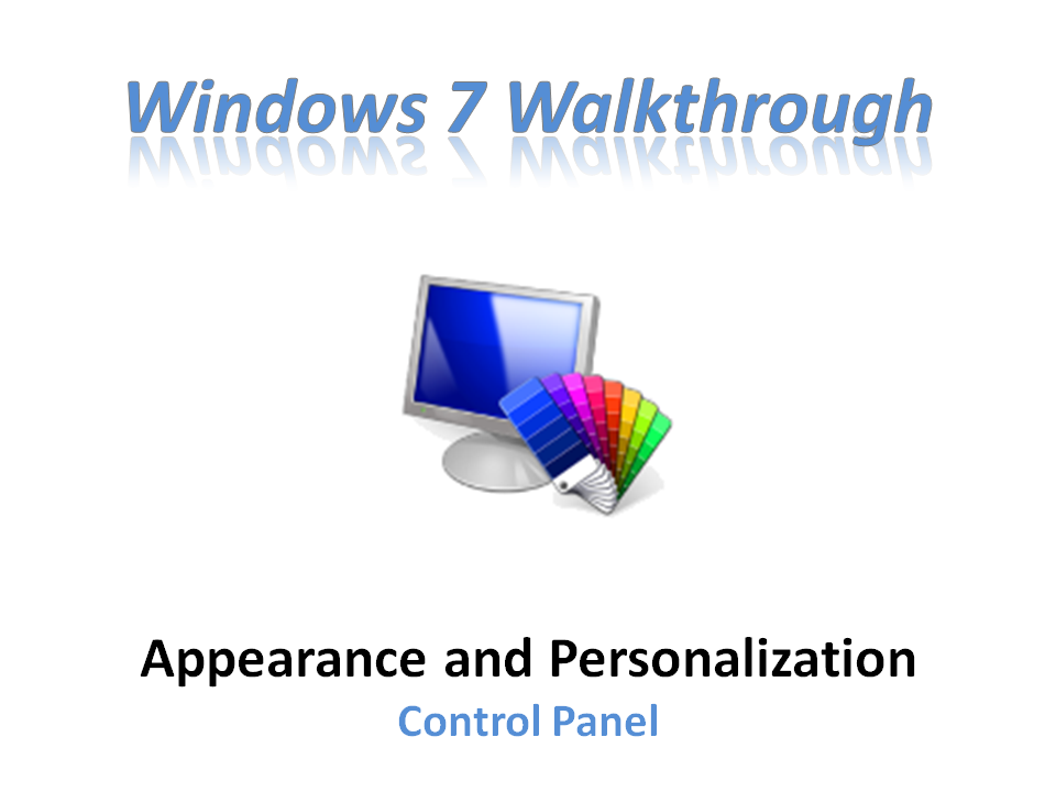 microsoft windows 7 personalization control panel