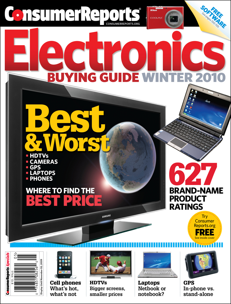 Consumer Reports Electronics Buying Guide (Winter 2010)