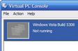 Installing windows vista on virtual pc