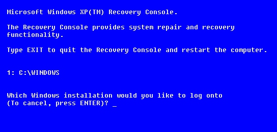 starting xp home in safe mode