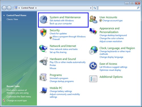 проверить сервисы в Windows Vista