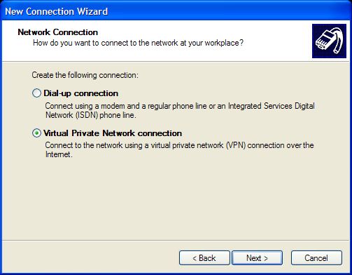 configuring virtual private network in windows 2003 server