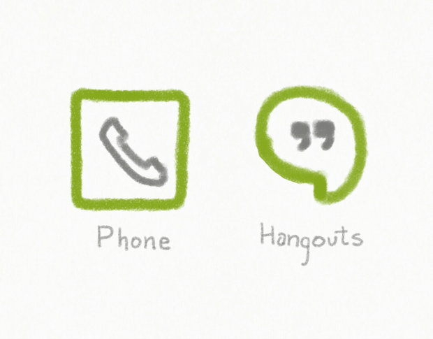 Phone and Hangouts