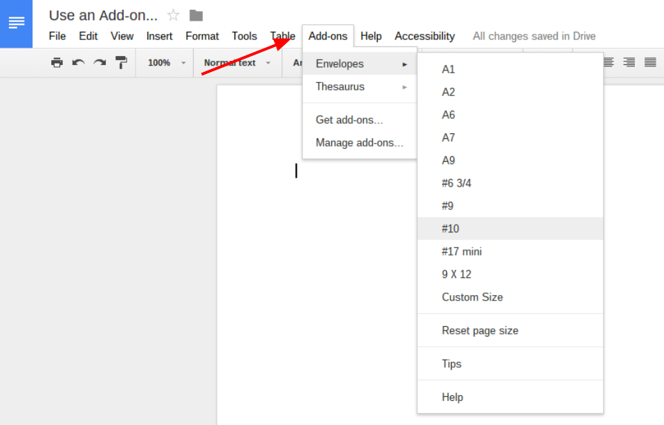 How to create an envelope in Google Docs - TechRepublic Inside Google Docs Label Template