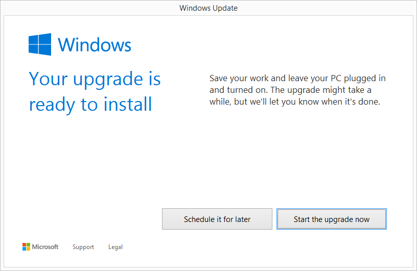 Windows 10 Update scheduler