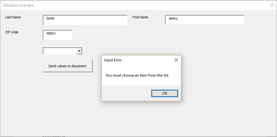 How To Use Vba To Validate Data Entered In A Word Userform Techrepublic