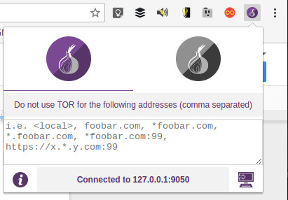 tor browser button