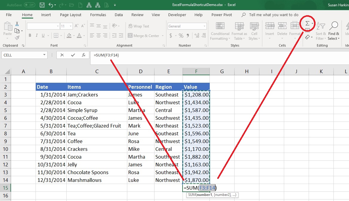 22 shortcuts for working more efficiently with Excel expressions