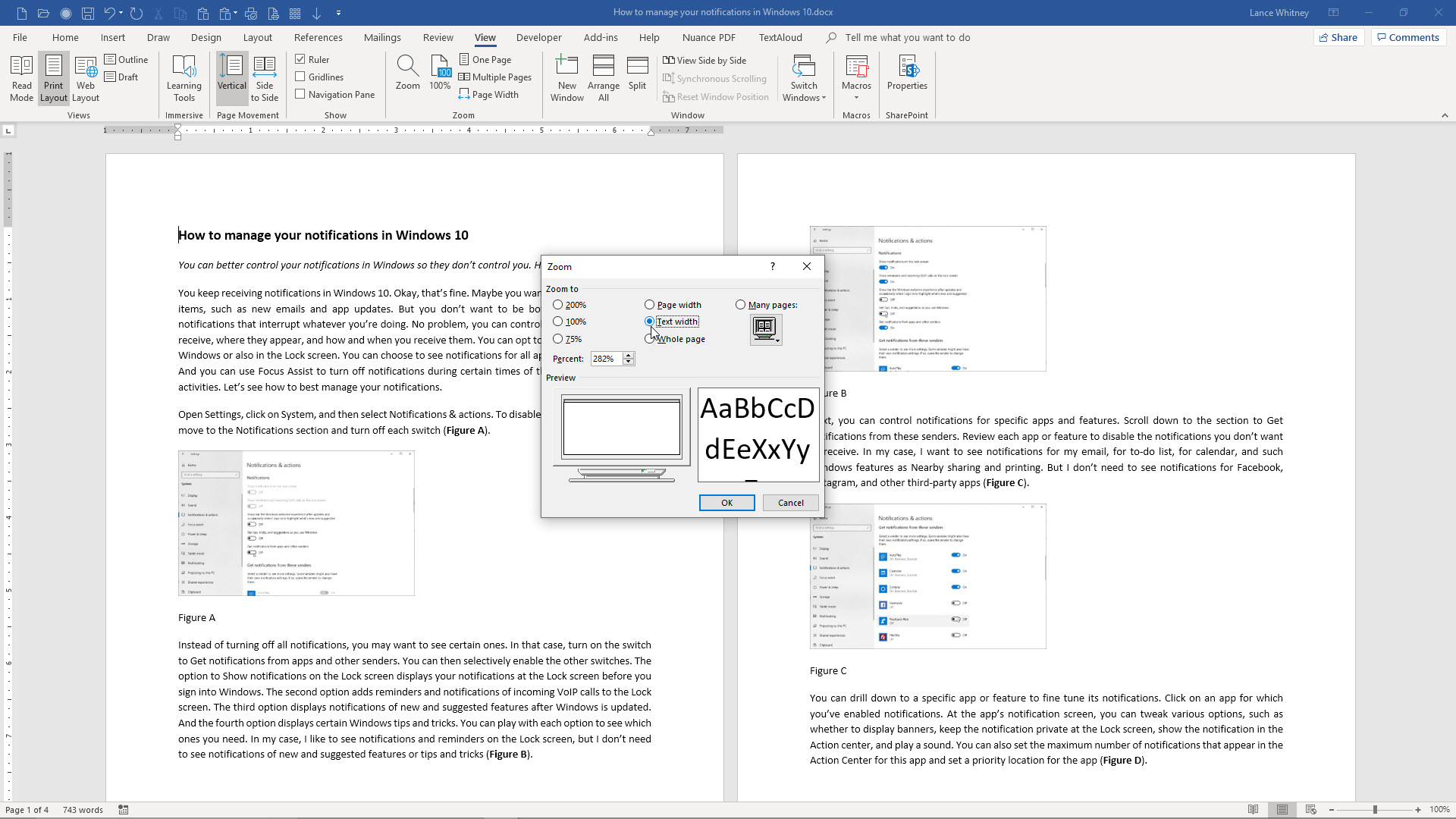 How to work with different views in Microsoft Word - TechRepublic