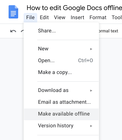 How to create and edit Google Docs, Sheets, and Slides offline