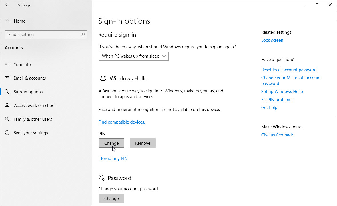 How to change the complexity of your Windows PIN - TechRepublic