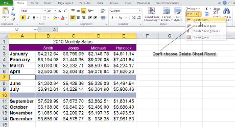 A Quick Way To Delete Blank Rows In Excel Techrepublic