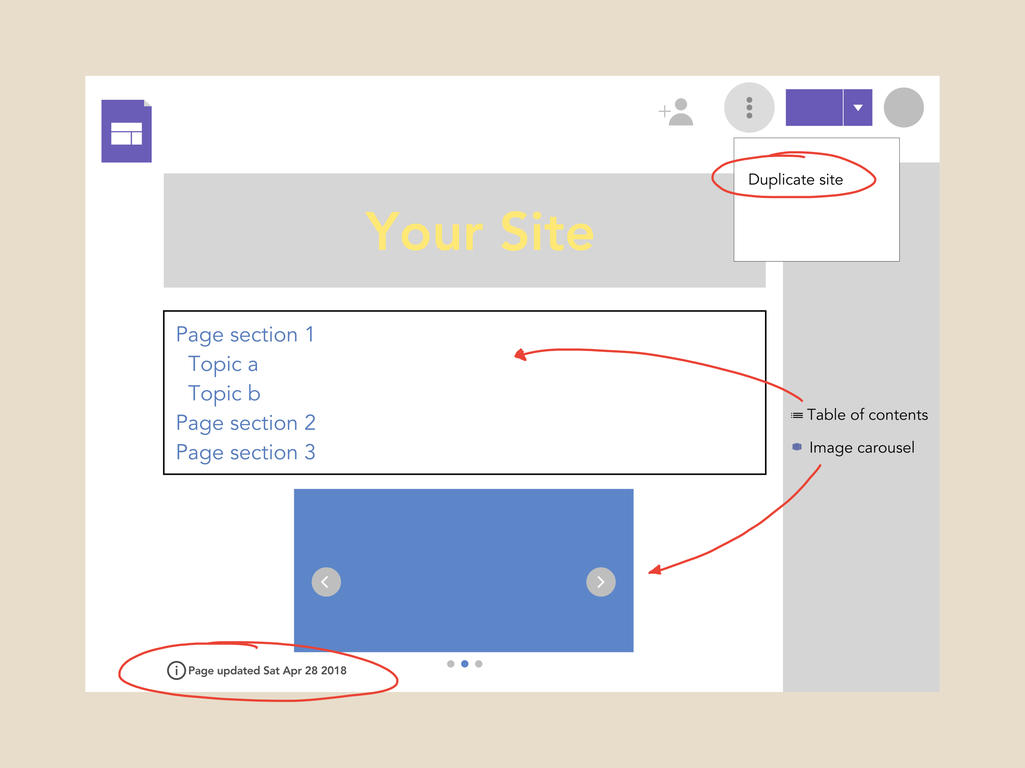 four improved google sites features