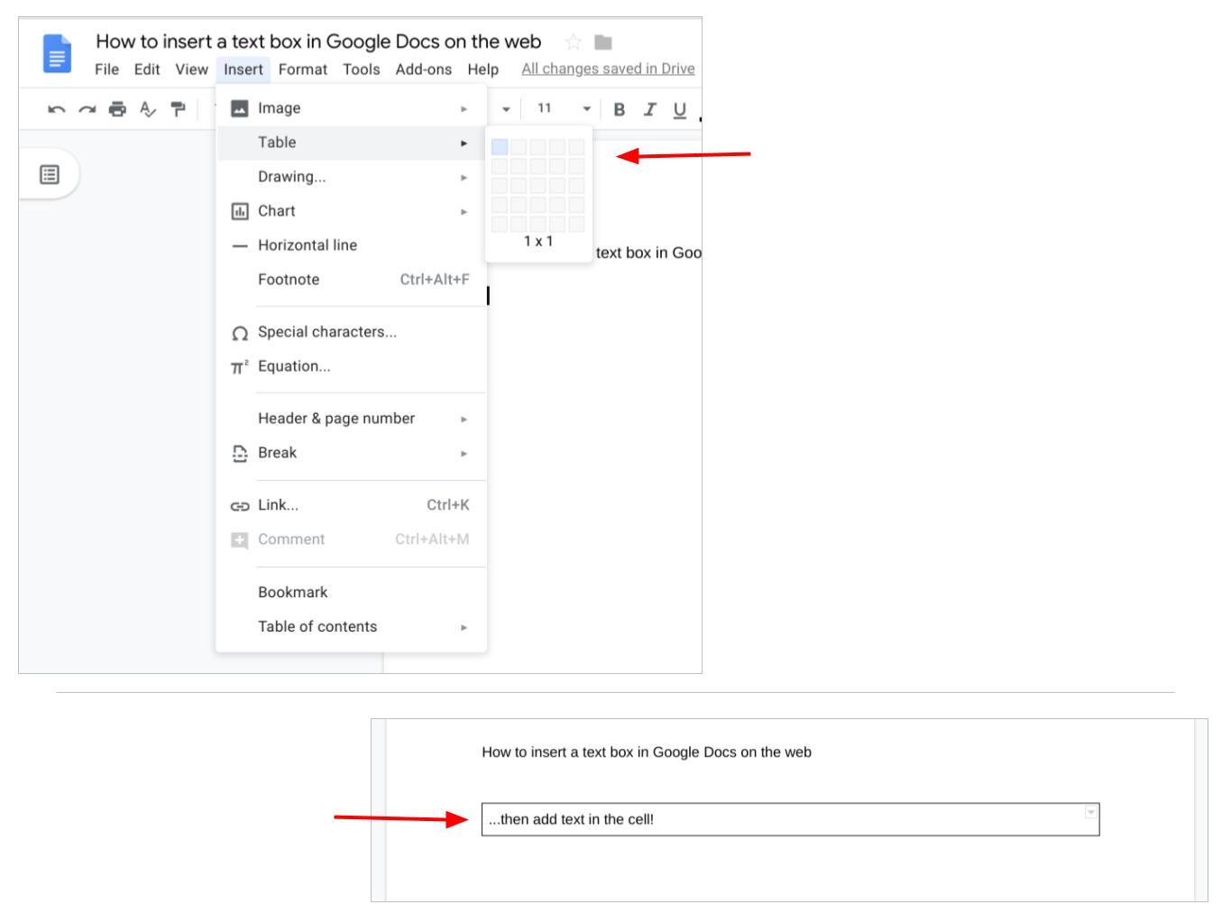How to insert a text box in Google Docs - TechRepublic