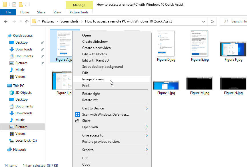 How To Preview Images In Windows 10 File Explorer Techrepublic