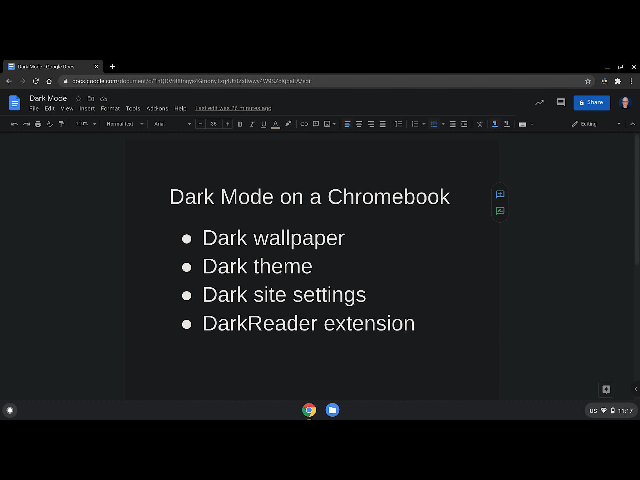 How To Achieve Mostly Dark Mode On A Chromebook 4 Tips Techrepublic