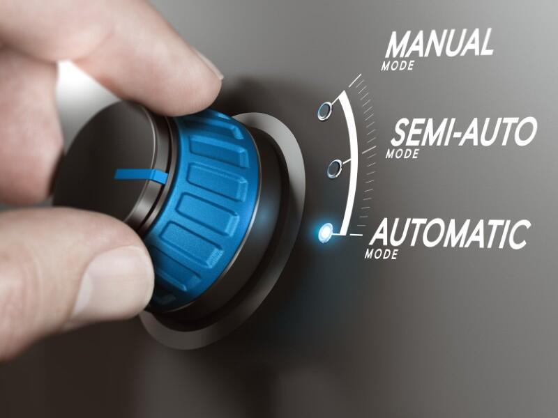 Hand turning an automate dial