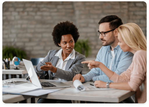 IT professionals collaborating