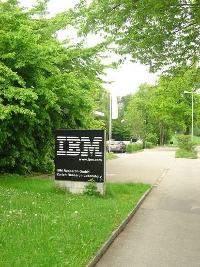 Leafy green welcomes visitors to IBM's Zurich lab