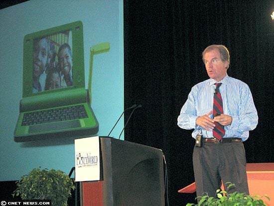 Negroponte at LinuxWorld