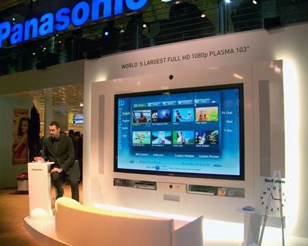 Panasonic 103-inch HD screen