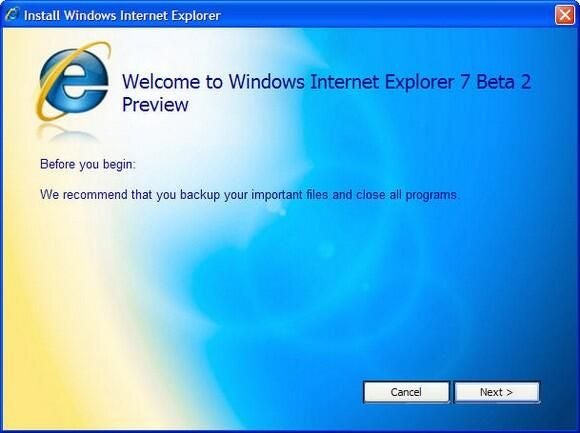 Internet Explorer 7 Beta 2 (1 of 17)