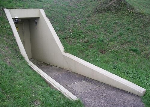 The bunker entrance