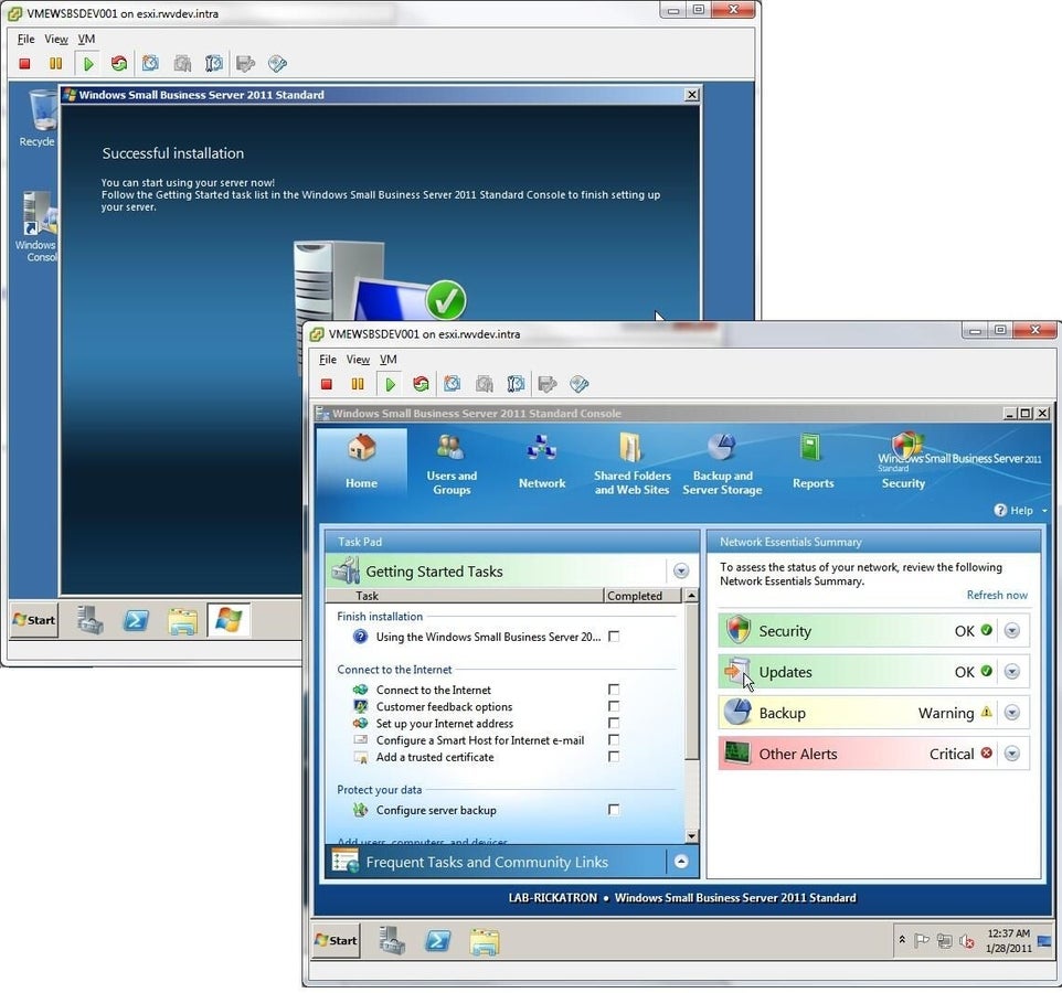 Install and configure Windows Business Server 2011 TechRepublic
