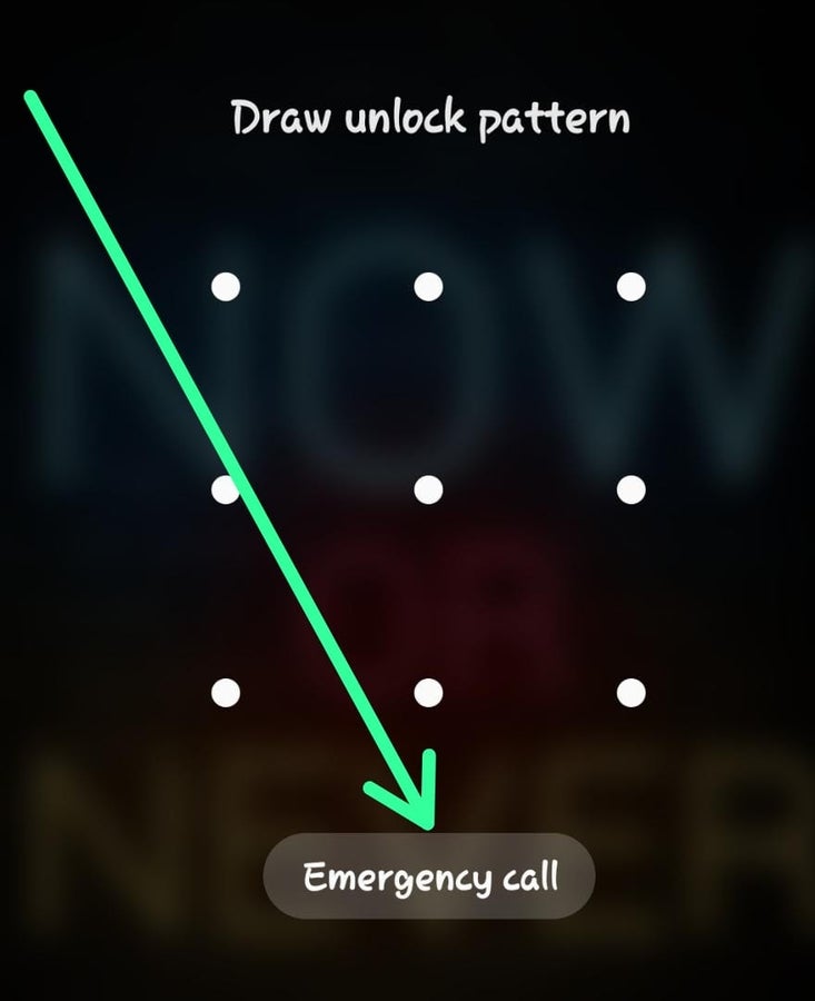 The Emergency call button.