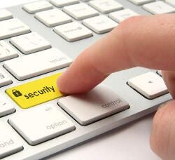 Keyboard security button