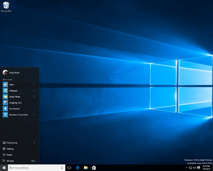 The Windows 10 wallpaper and other operating system special effects |  TechRepublic