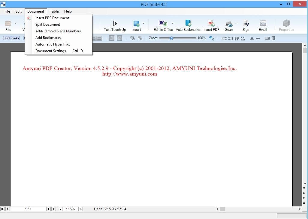 Amyuni PDF Suite Professional