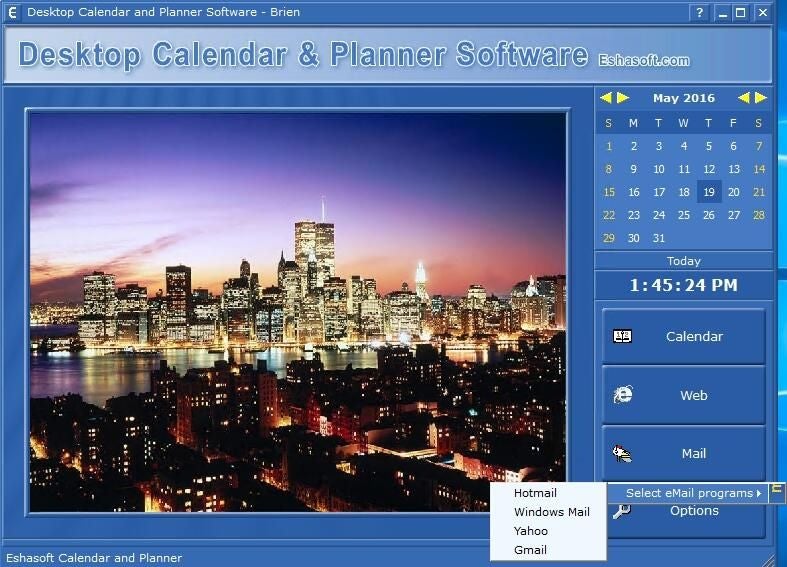Desktop Calendar and Personal Planner