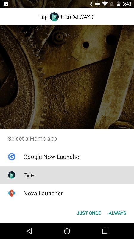 Evie brings a new level of efficiency to the Android home screen |  TechRepublic