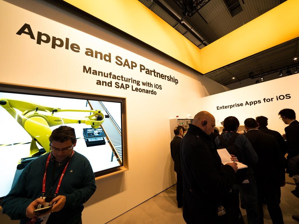 Apple was at MWC 2018, in the SAP booth