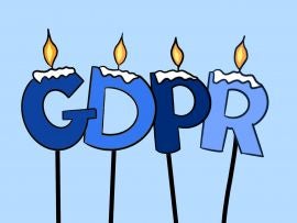 General Data Protection Regulation (GDPR) Anniversary Birthday Candles