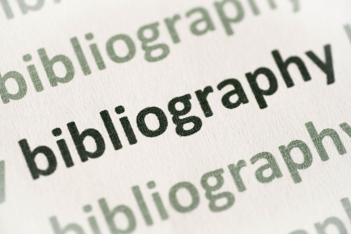 bibliography define word