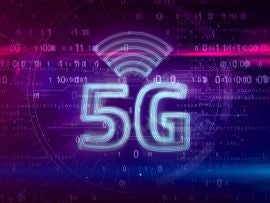 5G 5 generation network mobile symbol hologram