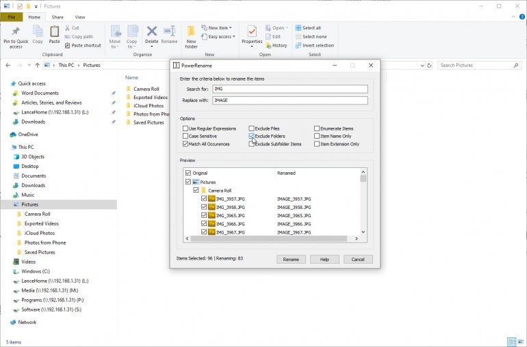 batch rename files in Windows 10 D