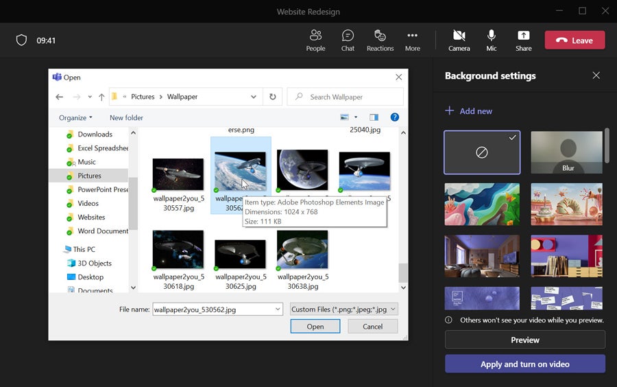 Microsoft Teams now lets you use your own custom images as your virtual  background | TechRepublic