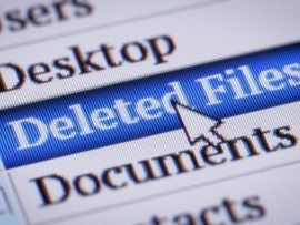 Deleting files on a computer