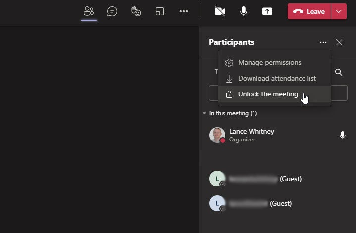 How to secure your Microsoft Teams meetings with the lock feature.