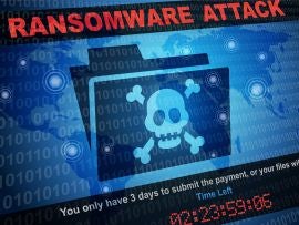 Ransomware infects a computer's system.