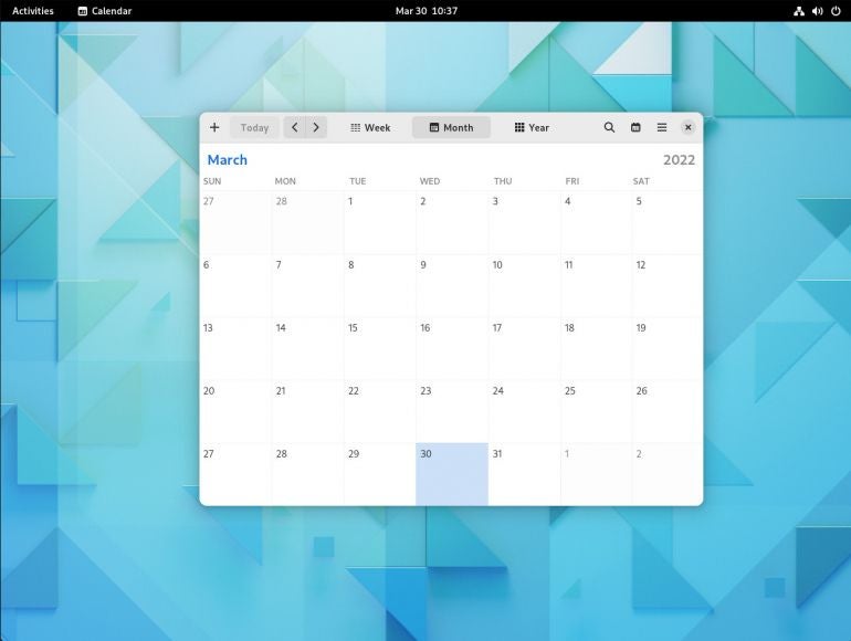 The new GTK4 Calendar app looks remarkably similar to the previous incarnation.