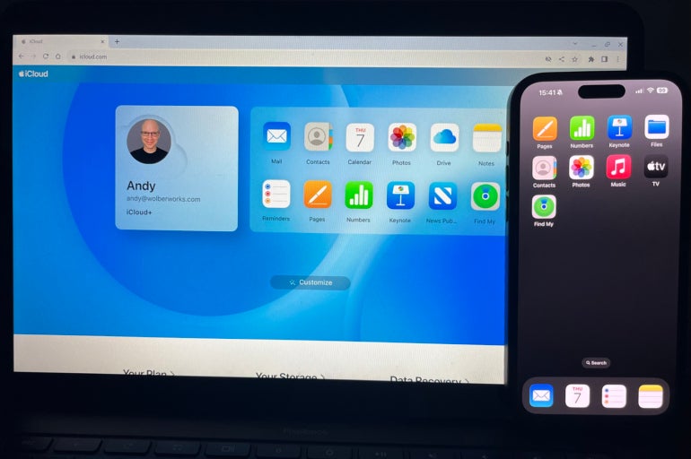 Access several Apple apps in iCloud on a Chromebook as well as on an iPhone.