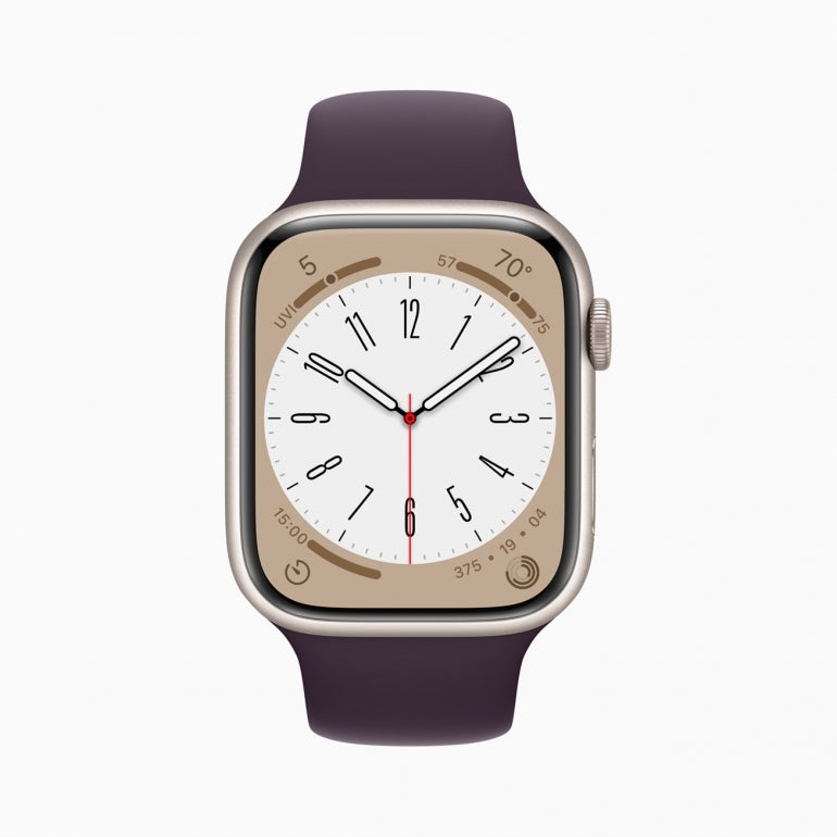 Apple Watch face showing the Metropolitan option.