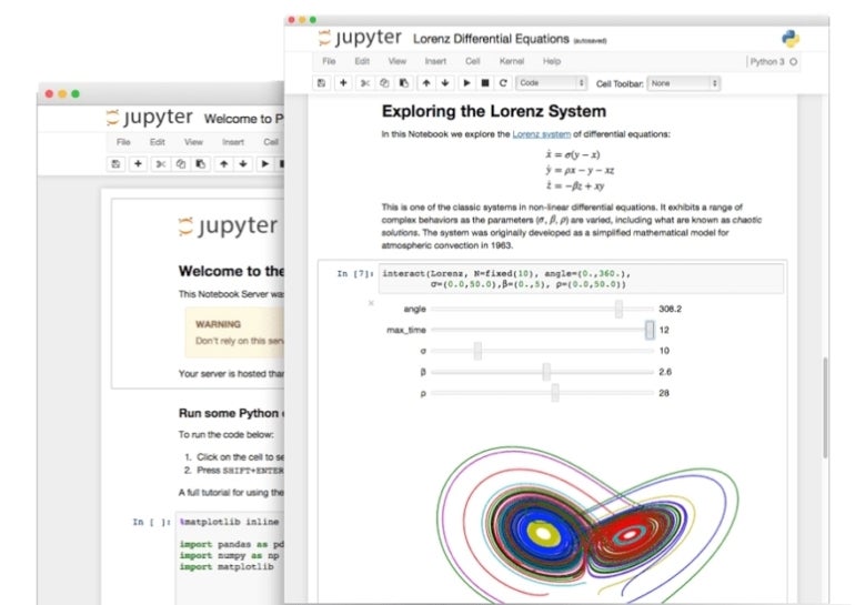 Jupyter Notebook interface displaying figures and text