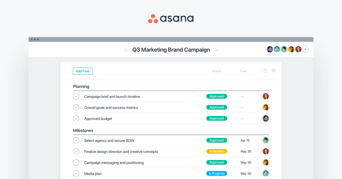 Work management system from Asana.