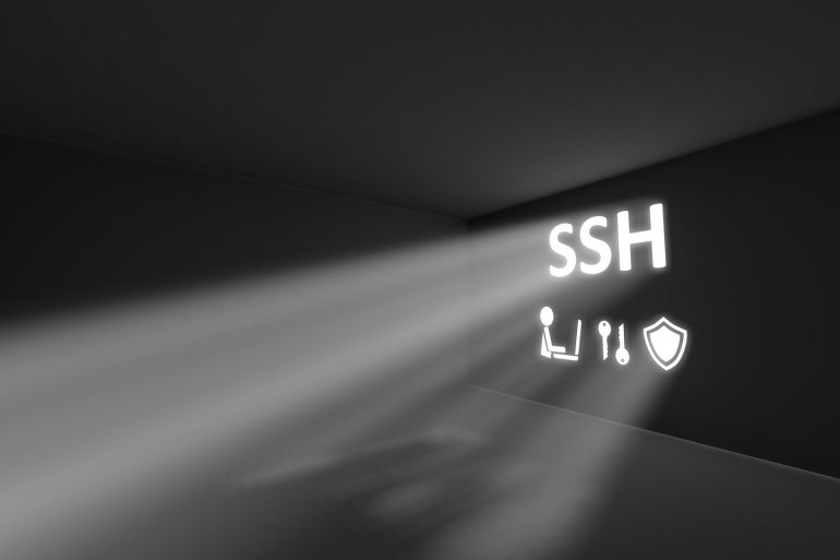 Kata-kata SSH menembus dinding.